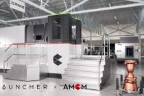 Launcher Combustion Chamber Printed on AMCM M 4K, Positioned Right of the Machine