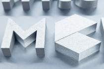 Section of a component built using beamshaping technology