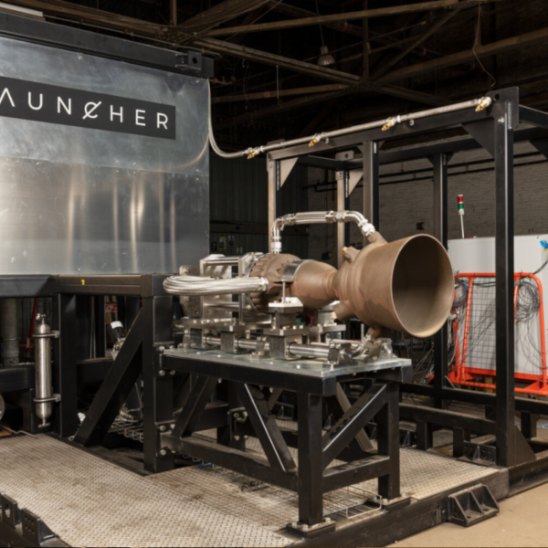 AMCM printed launcher combustion chamber test stand