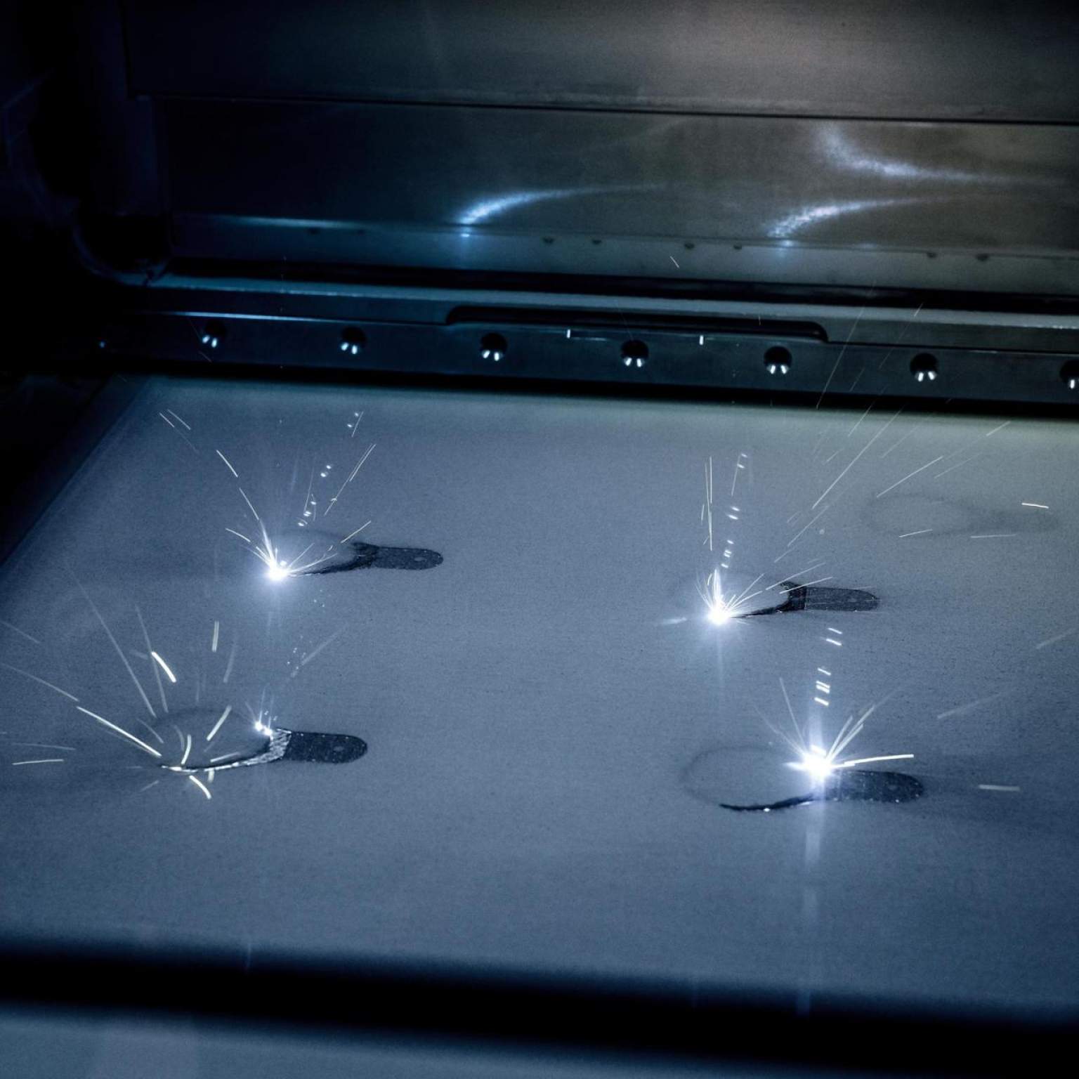 EOS Metal 3D Printing: Lasers at Work Inside the Building Chamber