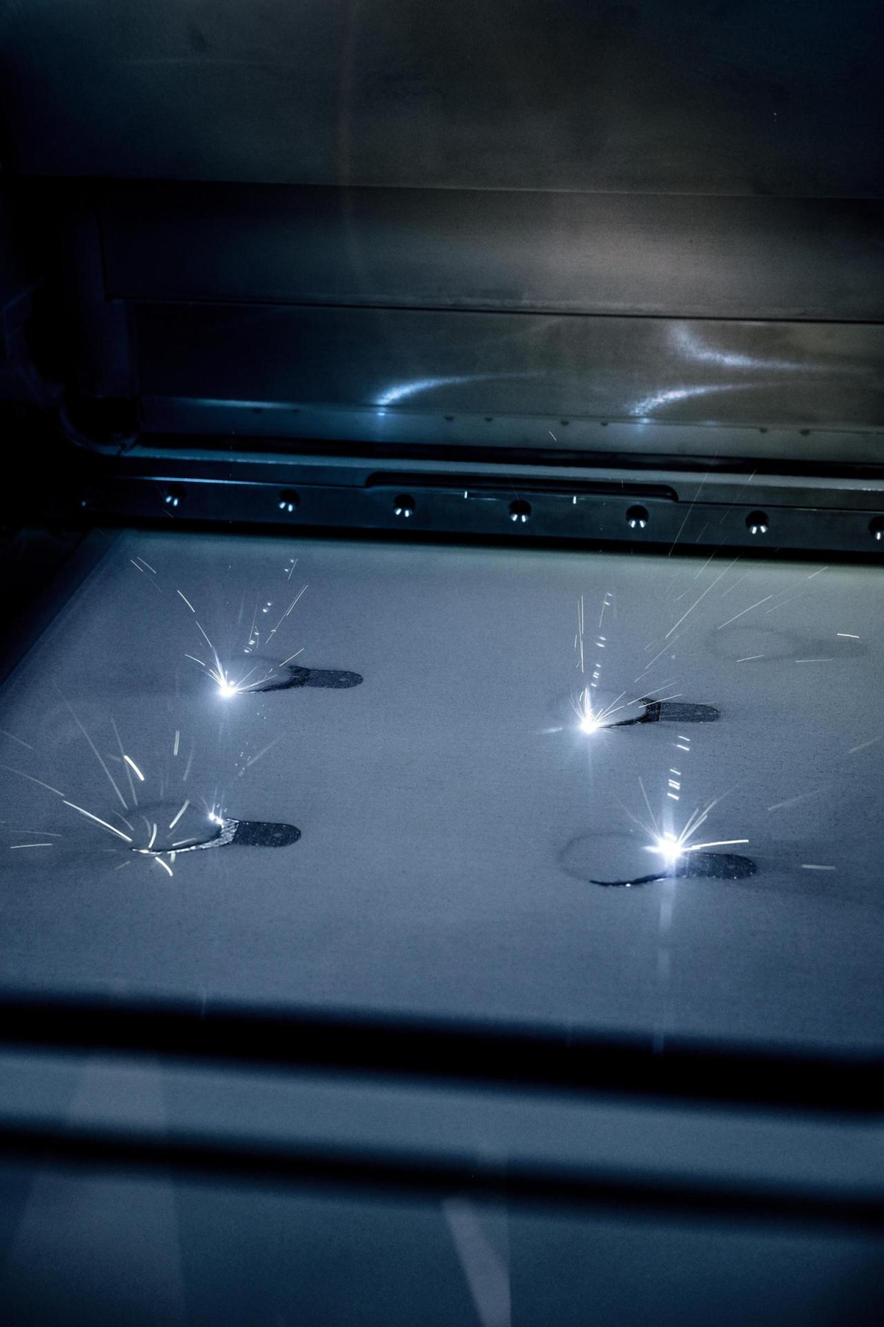 EOS Metal 3D Printing: Lasers at Work Inside the Building Chamber