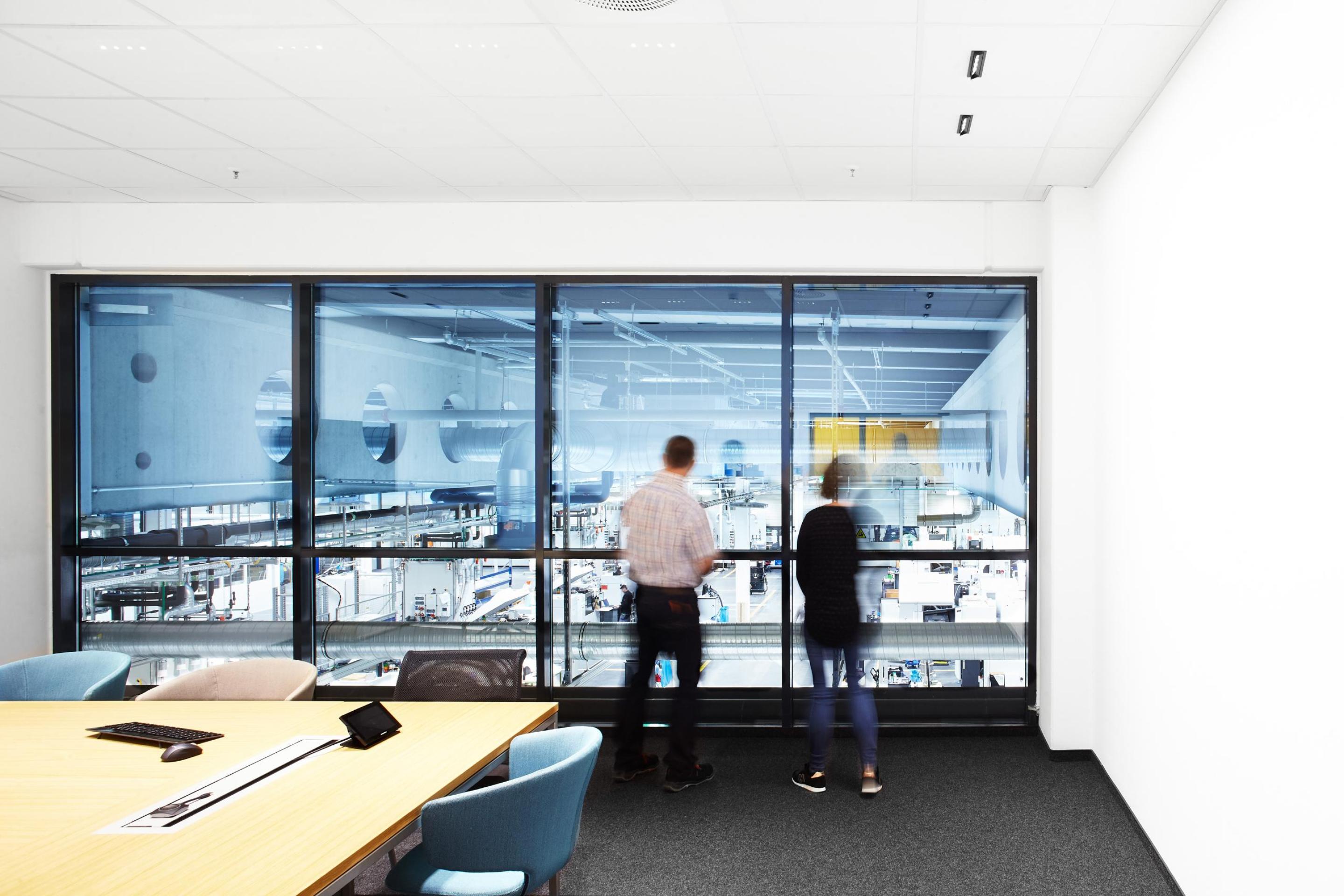 EOS Office with a View of the Production Site in Maisach