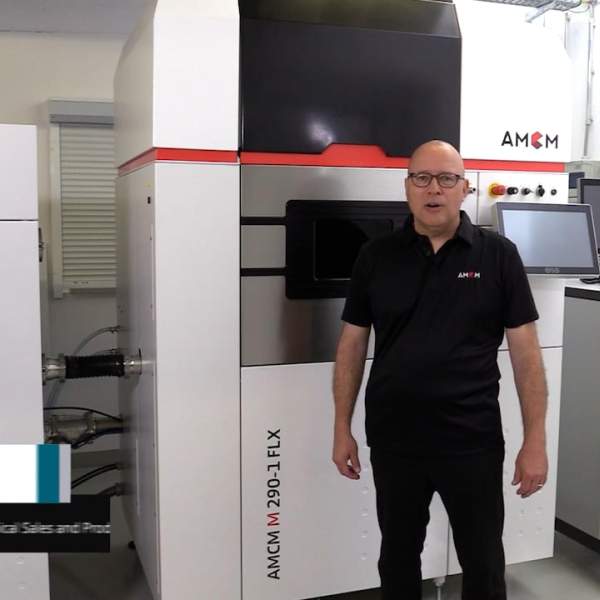 AMCM Technical Sales and Product Manager explaining AMCM M 290 laser options