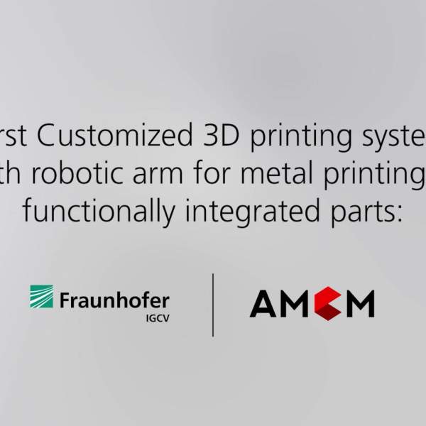 description of AMCM M 290-1 1kW with integrated roboter arm by Fraunhofer and AMCM